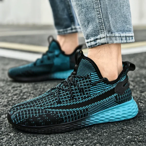 ⁦Breathable Men Sneakers Mesh Soft Comfortable Running Sport Shoes for Men Lightweight Unisex Athletic Women Couple Shoes⁩ - الصورة ⁦4⁩