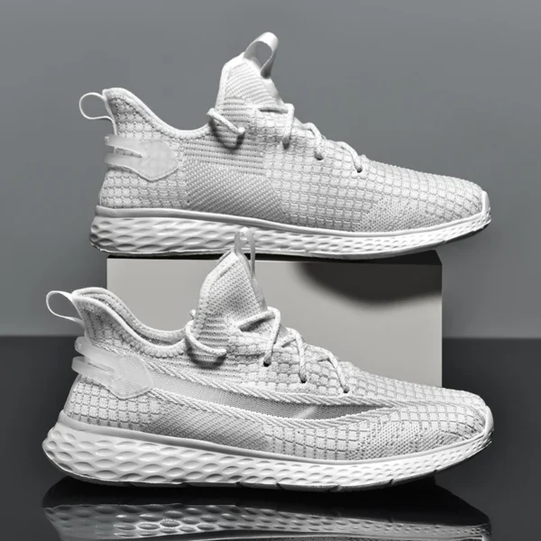 ⁦Breathable Men Sneakers Mesh Soft Comfortable Running Sport Shoes for Men Lightweight Unisex Athletic Women Couple Shoes⁩ - الصورة ⁦3⁩