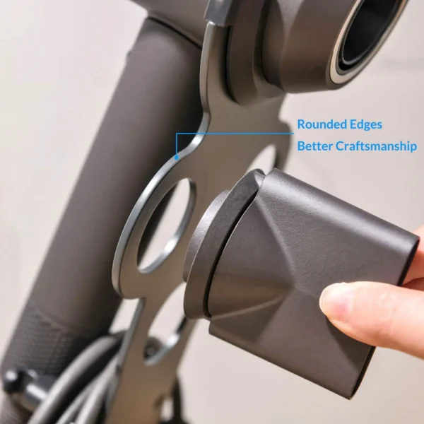 ⁦UPGRADED Hair Dryer Holder for Dyson Supersonic Hairdryer with Cable Organizer, Heavy Alloy Steel Stand, Piano Painting Surface⁩ - الصورة ⁦6⁩