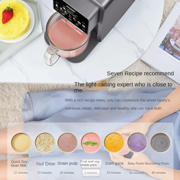 ⁦No Hand Washing Wall Breaker Household Baby Food Supplement Automatic Cleaning Silent Large Capacity Multi-function Blenders⁩ - الصورة ⁦2⁩