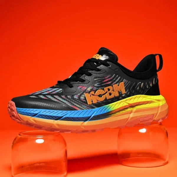 ⁦Marathon Shoes Men Casual Sneakers Man Trail Running Sports Shoe Mountain Marathon Shoe Outdoor Comfy Athletic Trekking Sneakers⁩ - الصورة ⁦3⁩