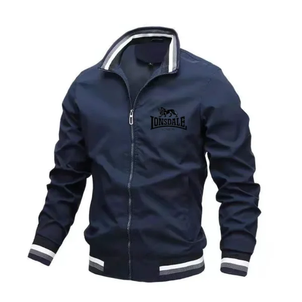 ⁦LONSDALE Autumn Fashion Jacket New Men's Windbreaker Bomber Jacket Men's Military Uniform Outdoor Clothing Casual Streetwear Top⁩ - الصورة ⁦5⁩