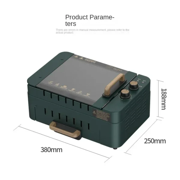 ⁦Automatic Rotation of Skewer Machine Multifunctional Indoor Smokeless Electric Grill Household Multifunctional Barbecue Pot 220V⁩ - الصورة ⁦6⁩
